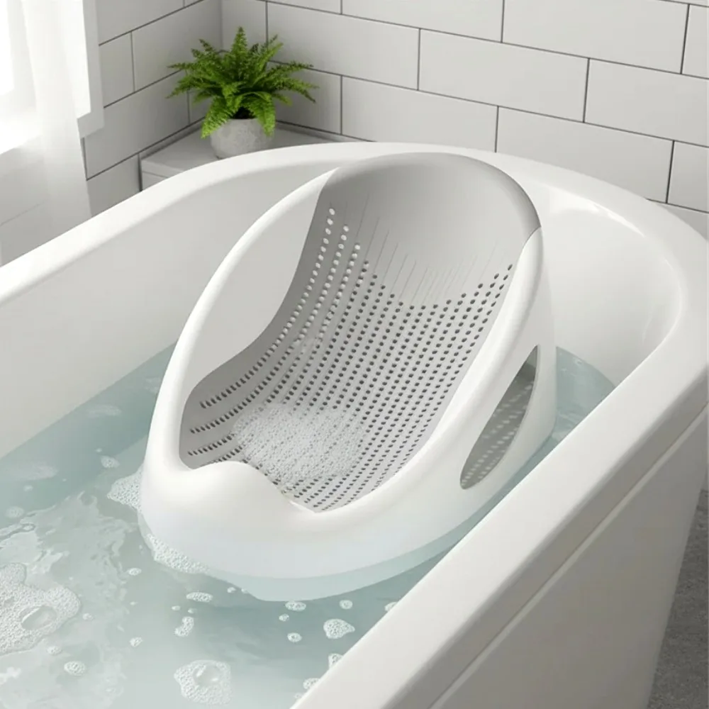Baby Badewanne Silikon Mesh Unterstützung Rutschfeste Basis Baby Schwimmen Badewanne Haushalt Soft Touch Badezimmer Neugeborenen Fußbad Eimer