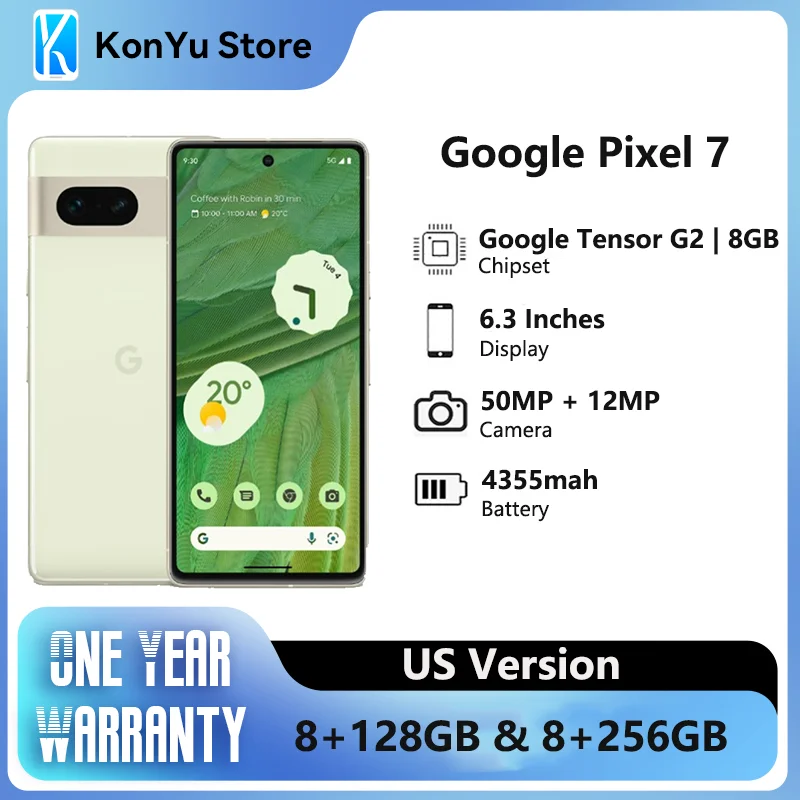 

2023 Brand New Google Pixel 7 6.3" 8GB RAM 128GB/256GB ROM 4355mAh 50MP NFC Octa Core Original And New 5G