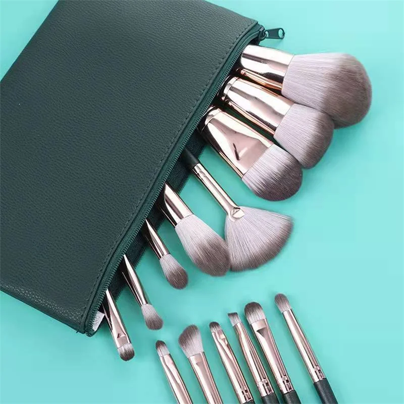 مجموعة فرش مكياج ، فرشاة ظلال عيون ، فرشاة بودرة ، فرشاة أحمر خدود ، فرشاة تمييز ، فرشاة كفاف ، فرشاة أظافر ، فرشاة تفاصيل ، 14 * * #6