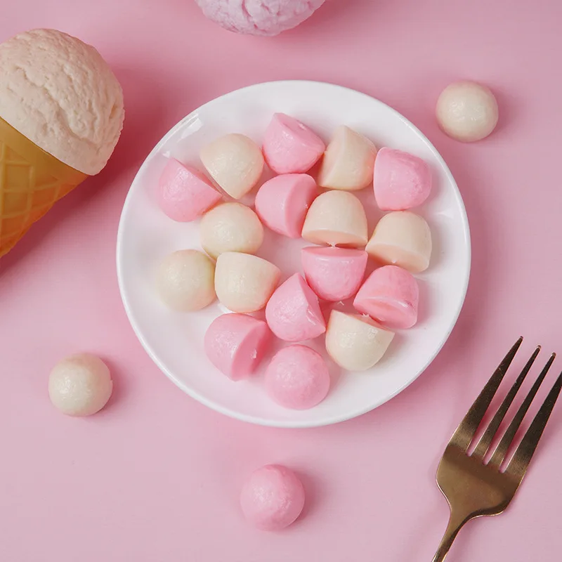 10 قطع محاكاة الشوكولاته الاصطناعية نصف دائرة الشوكولاته وهمية الحلوى نموذج حزب التصوير الدعائم عرض عينة الغذاء