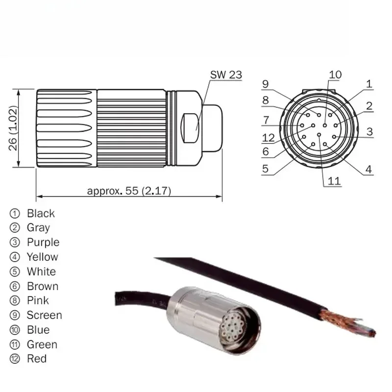 

2312-G10MMA3 2029215 РАЗЪЕМ И КАБЕЛЫ Датчик/кабель картера Летающие провода Экранированный -U