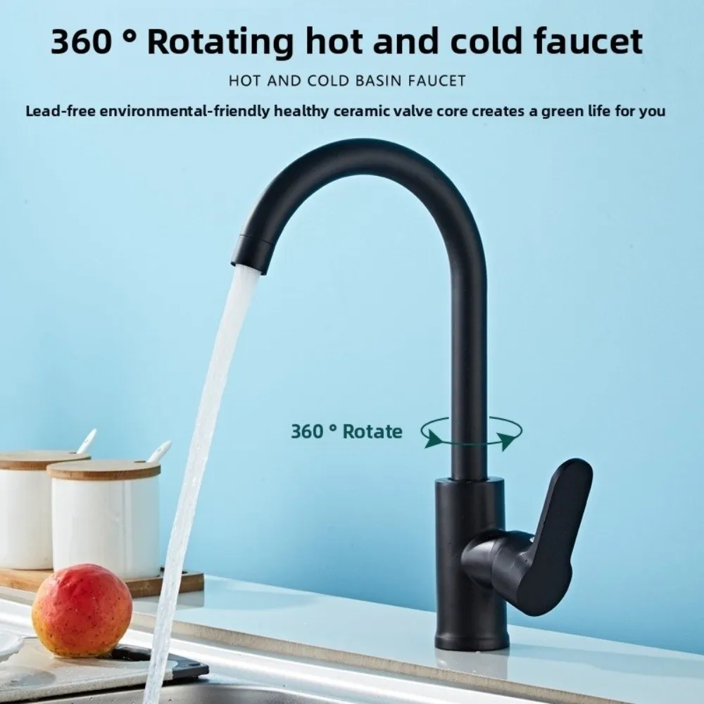 

Rotatable Kitchen Faucet Universal Deck Mounted Kitchen Water Tap Adjustable Mode Stainless Steel Sink Water Tap Balcony