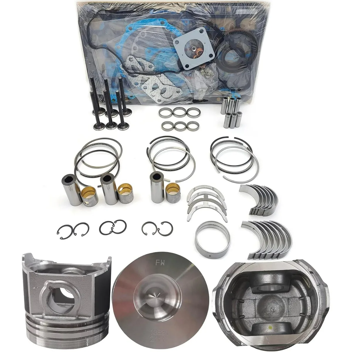 

D1803 Engine Overhaul Rebuild Kit (No cylinder liner) For Kubota D1803 Engine Rebuild Kit L2800F L3240F STW40 KL315 Tractor