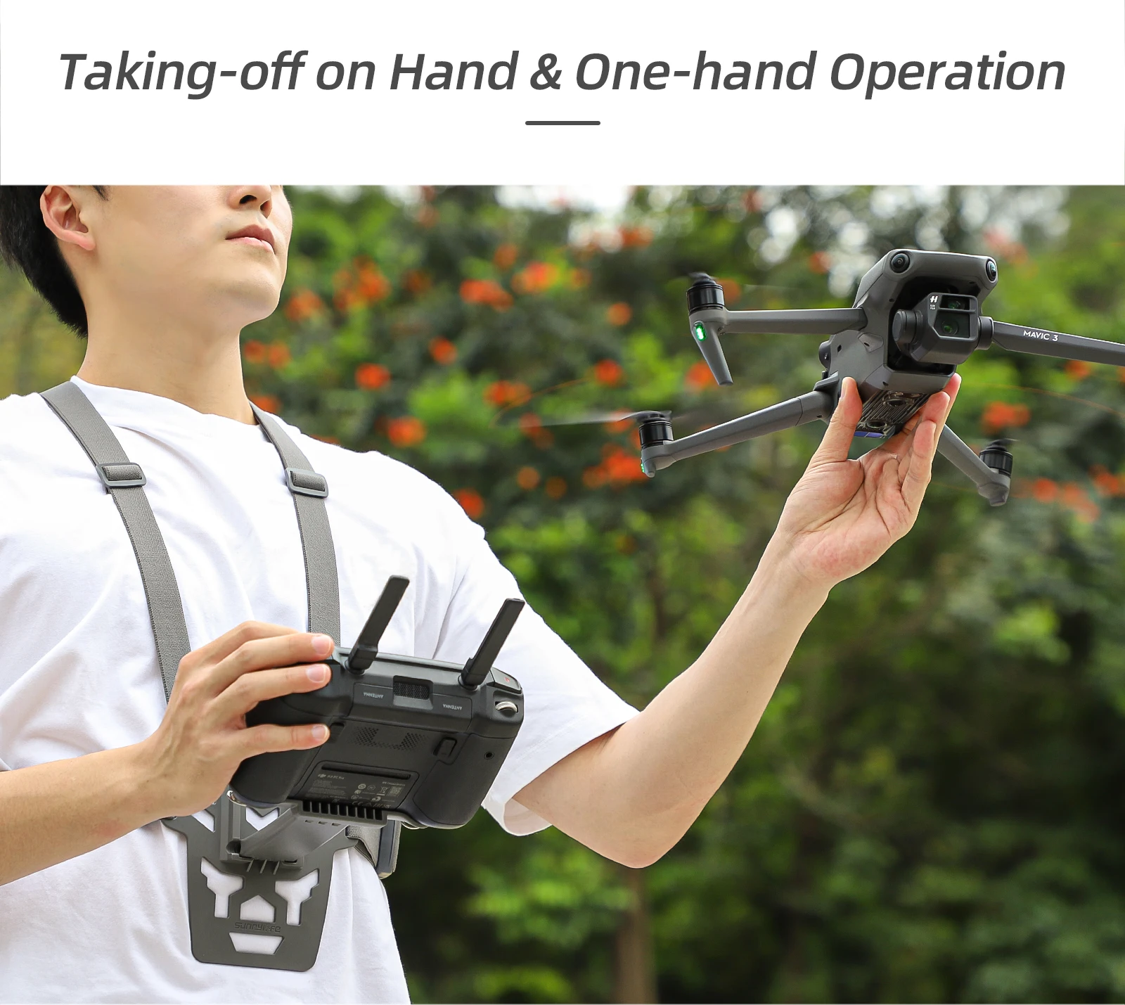 Bande de soutien de taille pour télécommande DJI RC1/RC2/RC Pro, sangle de poitrine élastique pour contrôleurs DJI Air 2s/mini 3 Pro/4 Pro mavic 3