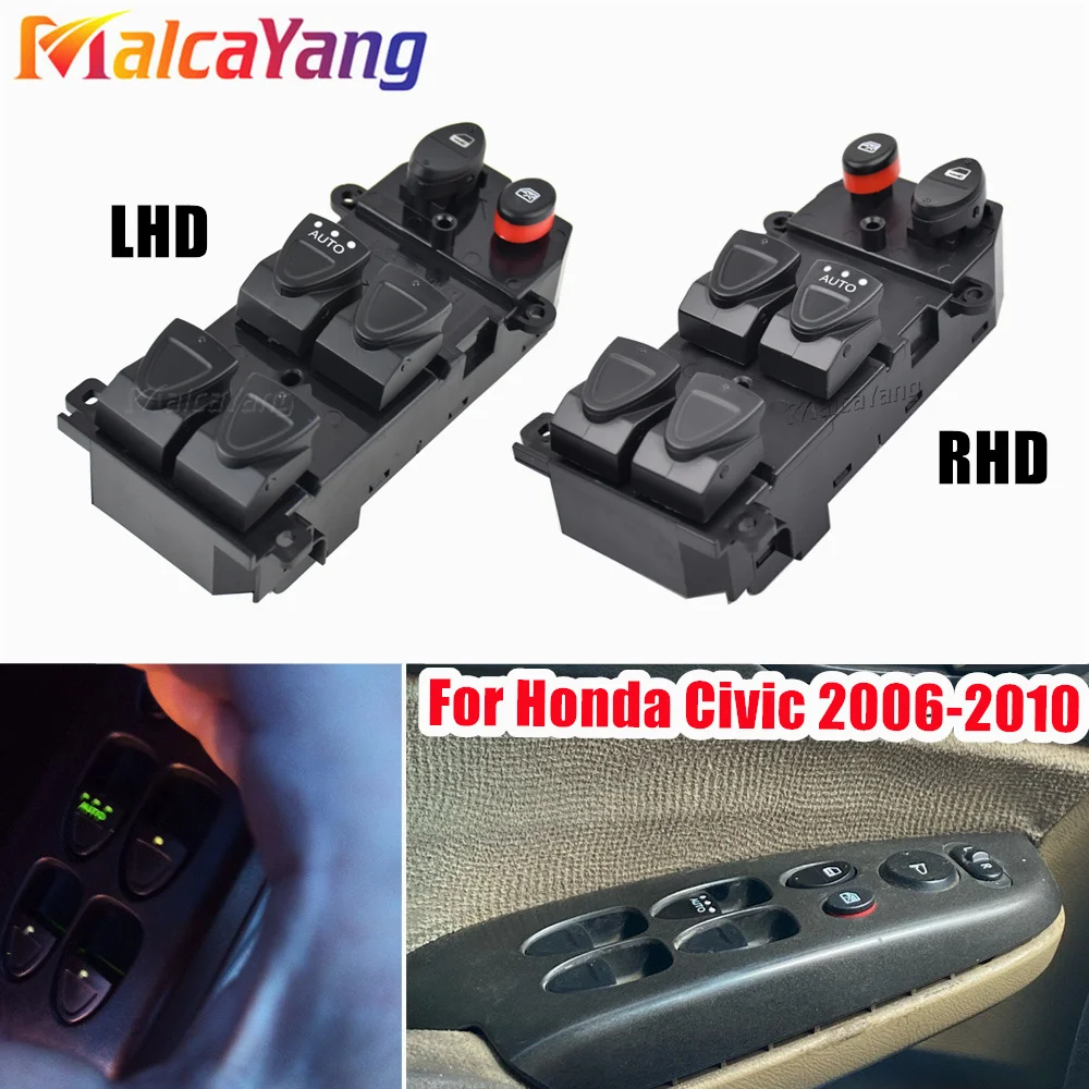 35750-SNV-H51 35750SNVH51 Power Window Regulator Master Switch For Honda Civic 2006-2010