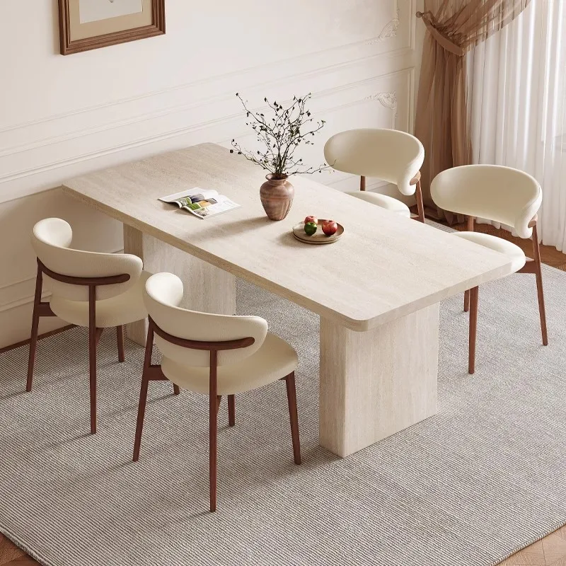

Senior Style Kitchen Tables Luxury Tall Oval Modern Dining Tables Warm Design Tavolo Rotondo Pranzo Dining Room Furniture