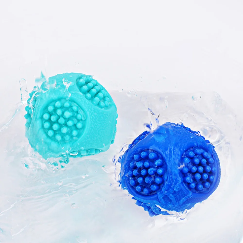 Elastic Spiky Squeaky Dog Chew Ball, Durable Teeth Cleaning Self Playing Toy for Puppies Large Dogs Interactive Play Accessory view 5