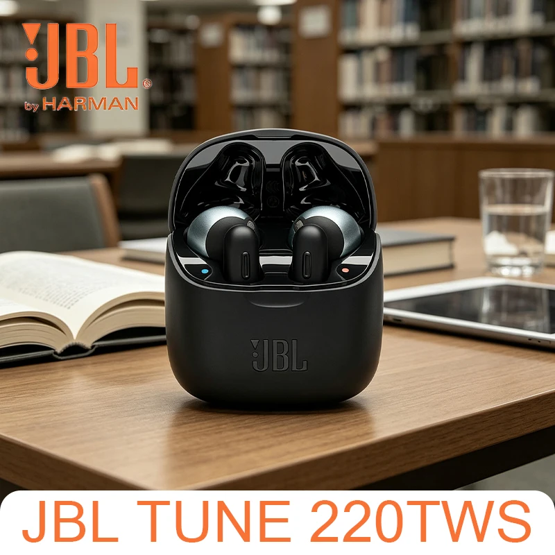 JBL TUNE220TWS Half In Ear Bluetooth Earphones HD Call Microphone Android Apple Universal Wireless Music Earphones