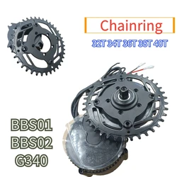 Bafang central motor chainring BBS0102 special 32T 34T 36T 38T 40T positive and negative teeth 12 speed chain aluminum alloy