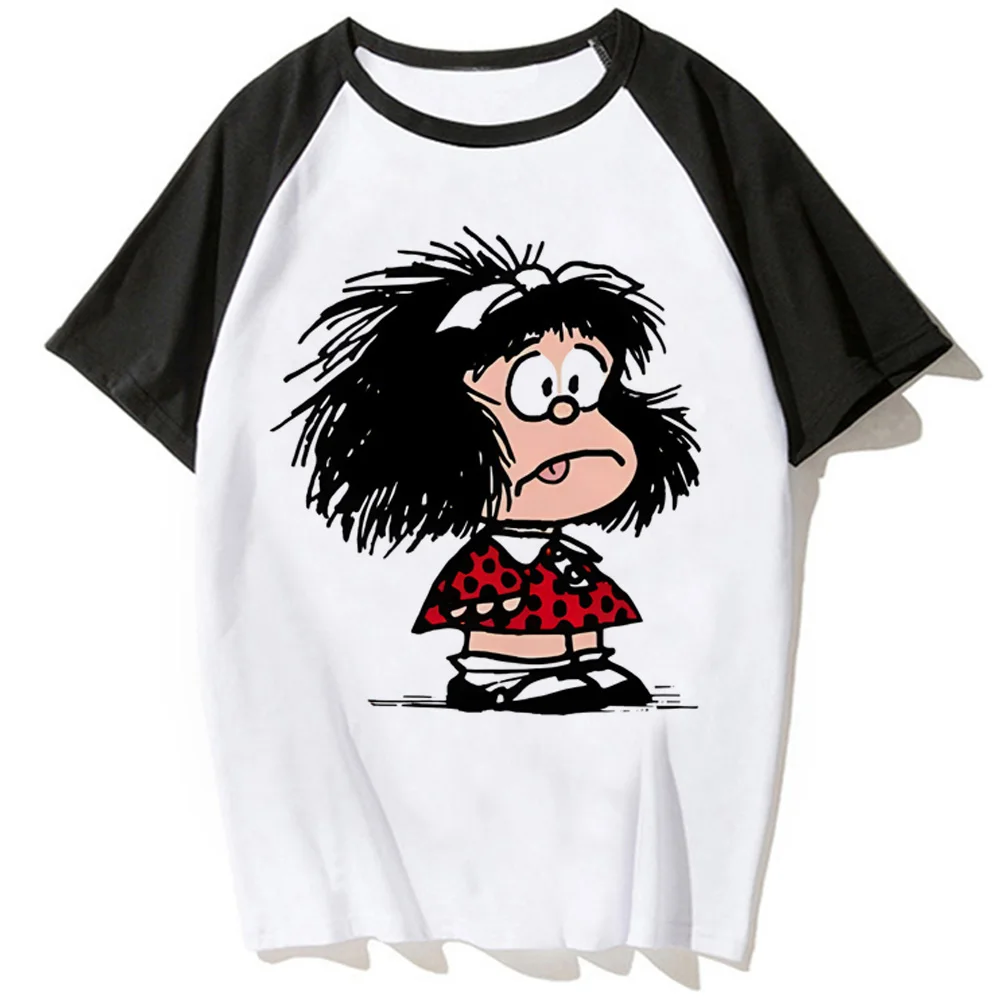 Mafalda tshirt women Japanese harajuku anime Tee girl y2k clothing