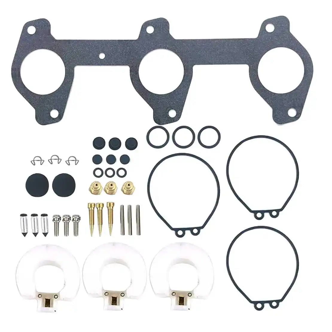 Marine Boat Carburetor Rebuild Repair Kit 6H3-W0093-03 6H3-W0093-00 Fit for Yamaha 2-Stroke 60HP 70HP Outboard Engine