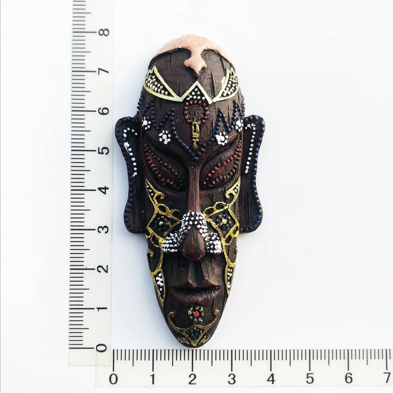 South African mask design Fridge magnet gift resin decoration message stickers travel souvenirs