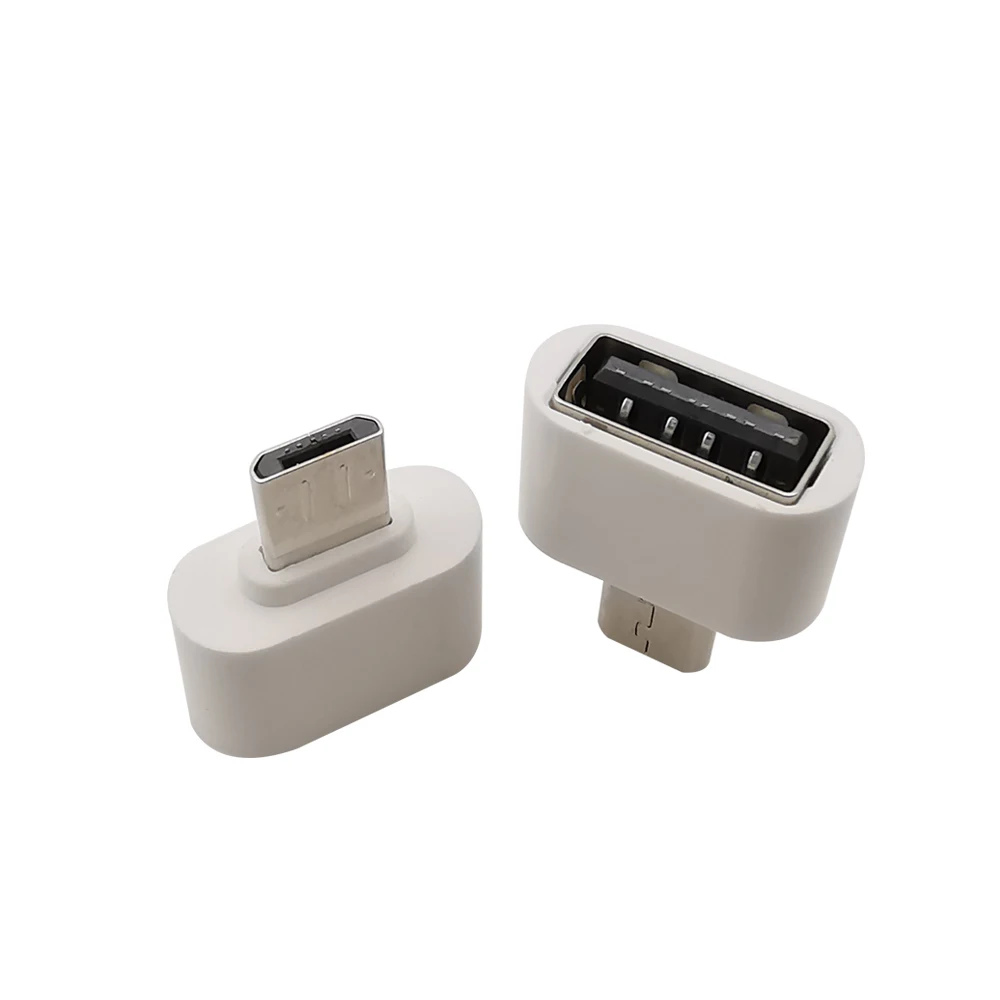 5Pcs Micro OTG USB To USB Type A Female Jack Converter Adapter for Mobile Phone Smartphone Tablets Android Black White