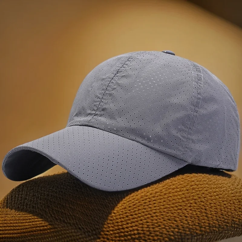 Men's Sun Casual Fishing Shade Baseball Cap Men's Thin Quick-Drying Duck Tongue Summer Hat Outdoor Sunscreen Women Cap 2