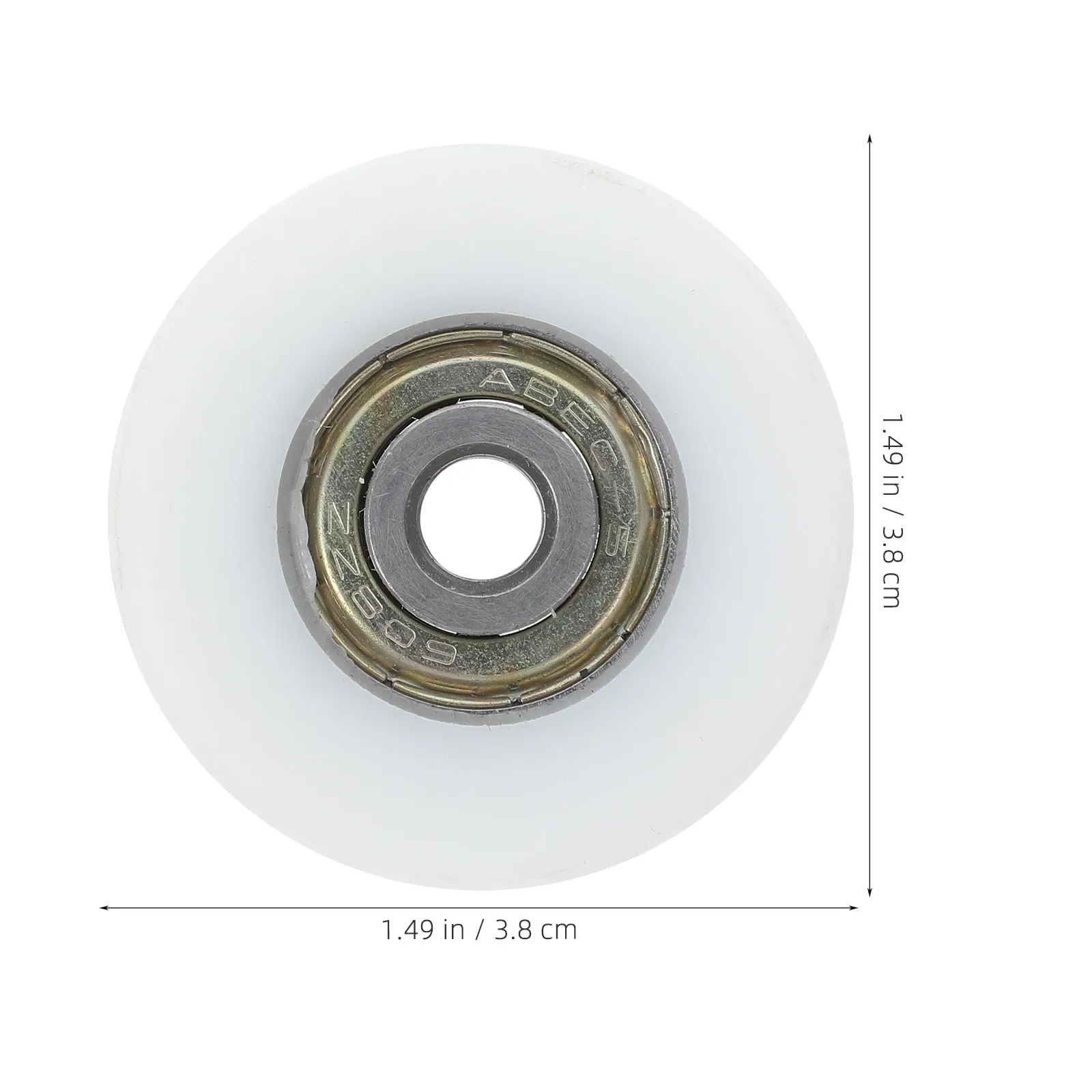 12Pcs Sliding Door U-Shape Groove Bearing Pulley Guide Wheel Roller for Window Wardrobe Track Hardware Bearing Pulley