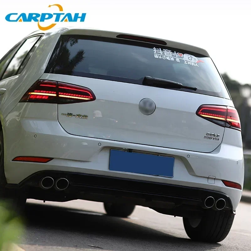 

Для Volkswagen VW Golf 7 2013 2014 2015-2017 MK7 светодиодный задний фонарь автомобиля задние противотуманные фары динамический указатель поворота фонарь заднего хода