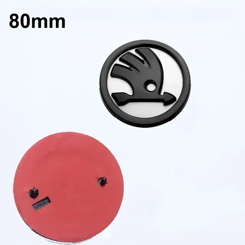 

Популярная наклейка из АБС-пластика на переднюю и заднюю эмблему автомобиля, стиль логотипа для SKODA Octavia Rapid Fabia Laura Superb Kodiaq Karoq, замена Acce