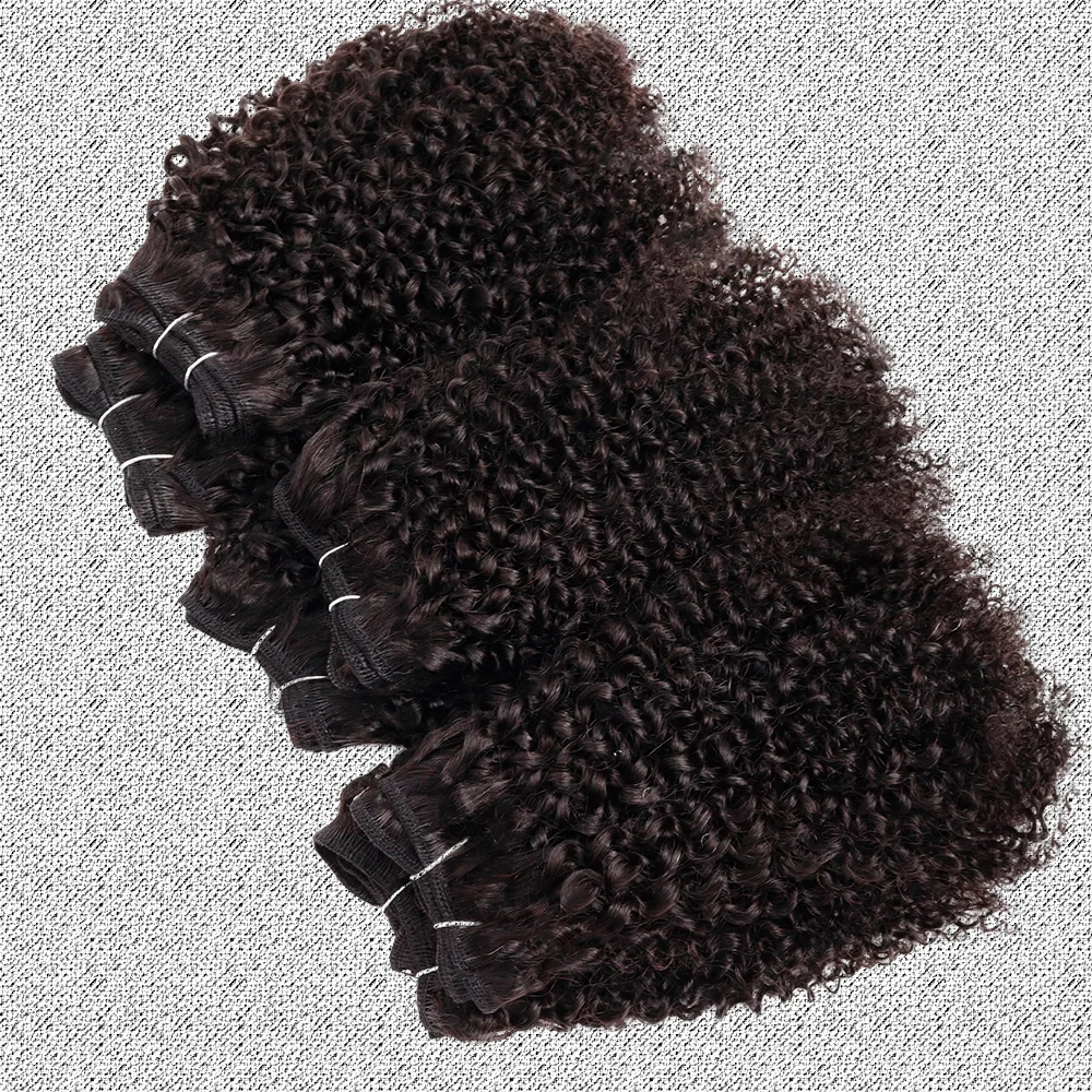 Jerry Curl Bundles Raw Indian Wholesale Human Hair 6 Bundles Deal For Women Wet And Wavy Hair Weave Extension Double Weft