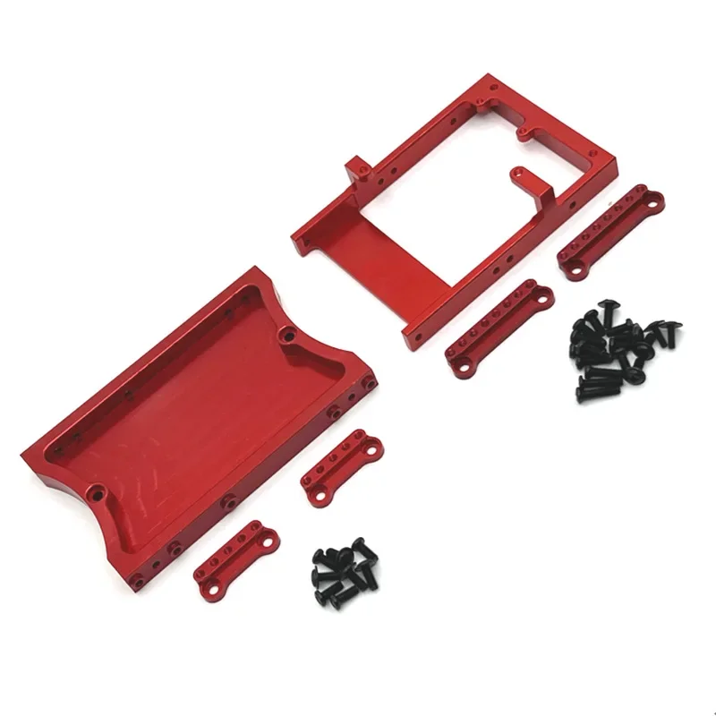 Tail beam steering gear compartment shock absorber bracket for mn D90 D91 D96 mn98 99s RC crawler car metal upgraded truck buggy