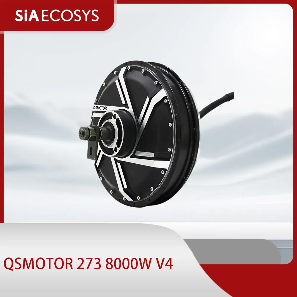 

QSMOTOR 273 8000 Вт V4 72 В 120 км/ч Высокомощный двигатель со спицами для электронного мотоцикла