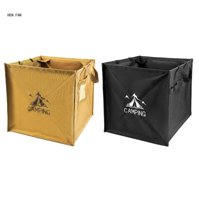 

Portable Camping Trash Can Outdoor Folding Storage Box Large Capacity Garbage Bin Foldable Basket Easy to Carry M89D