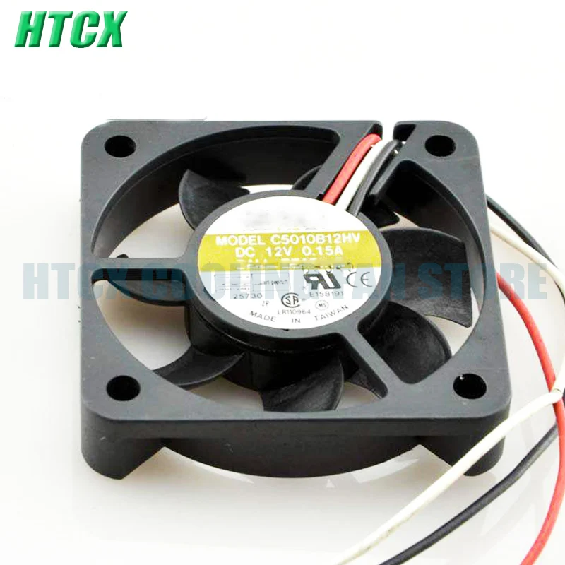 New 5010 12V 0.15A C5010B12HV 5CM 3-wire CPU Chassis Cooling Fan