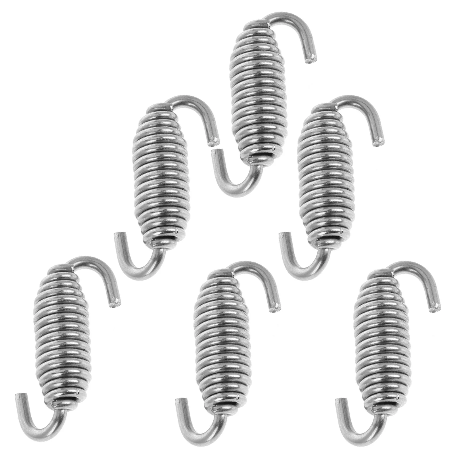

6pcs Motorcycle Exhaust Pipe Springs 54Mm Stainless Steel Stretch Tension Spring For Universal Pipe Fixing Tool Accessory