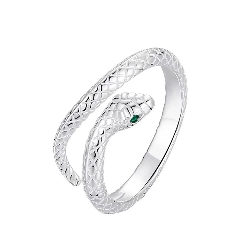 925 Sterling Silber Schlangen ring Temperament Charme Tierform Ring Geburtstags geschenk für Frauen exquisiten Schmuck