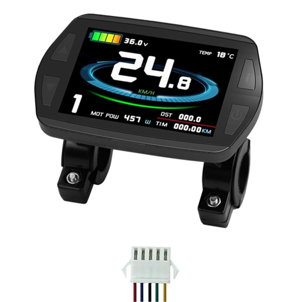 

5Pin LCD Monitor for KT LCD8YU Electric Bike Display Compatible with 24V/36V/48V Easy Setup and Clear Readability