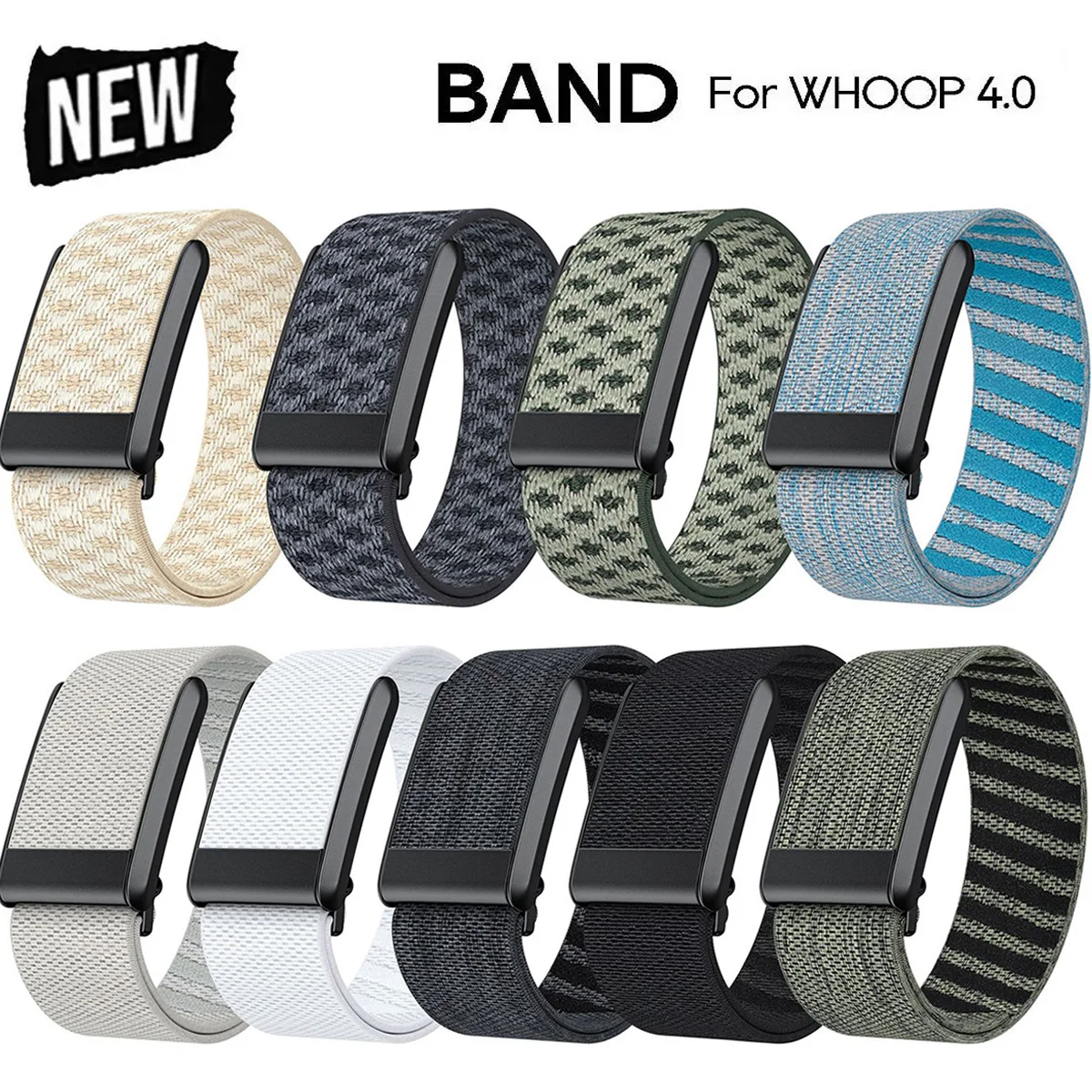 Nylon Fitness Band Soft Adjustable Replacement Strap Protector Breathable Sports Wristband for Whoop 4.0 For Women Men