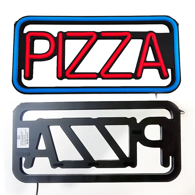 Wholesale LED Neon PIZZA Sign Bar Club Party Lighted Sign for Shop Hanging Decorative Background Signs