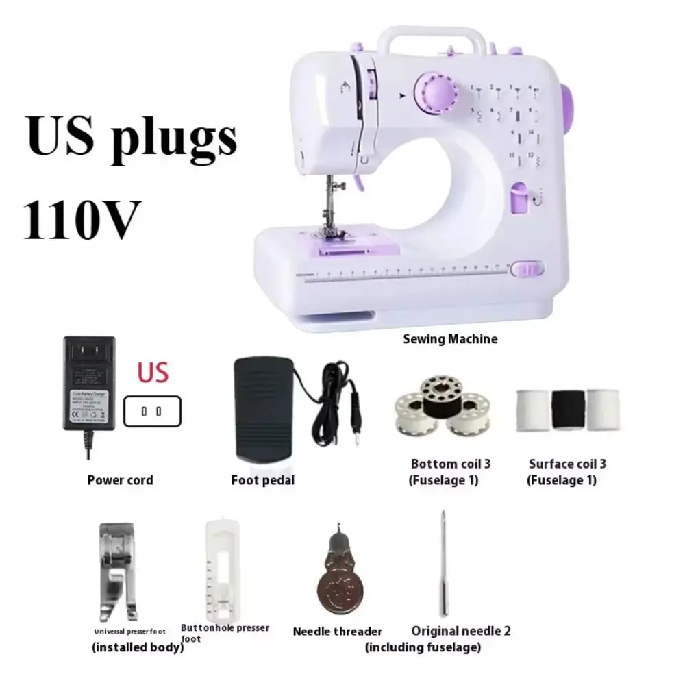 Automatic Electric Sewing Machine DIY Mini Overlock Sewing Machine Multifunction Portable Handheld Sewing Machine Household