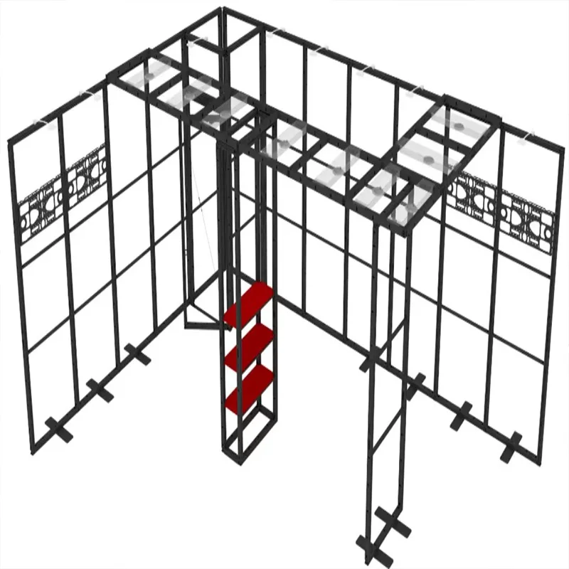 Pantalla Modular Luban de 20X20 Yier, marco de aluminio, tela de tensión, comercio gráfico, exposición, cabina de exposición