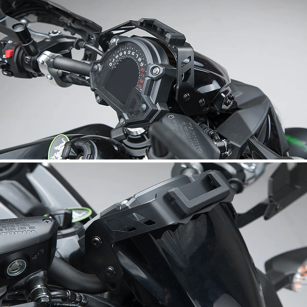 Schwarz Navigation Halterung GPS HALTERUNG FÜR KAWASAKI Z650 Z 650 z650 Motorrad Handy Halter Halterung 2016 2017 2018 2019