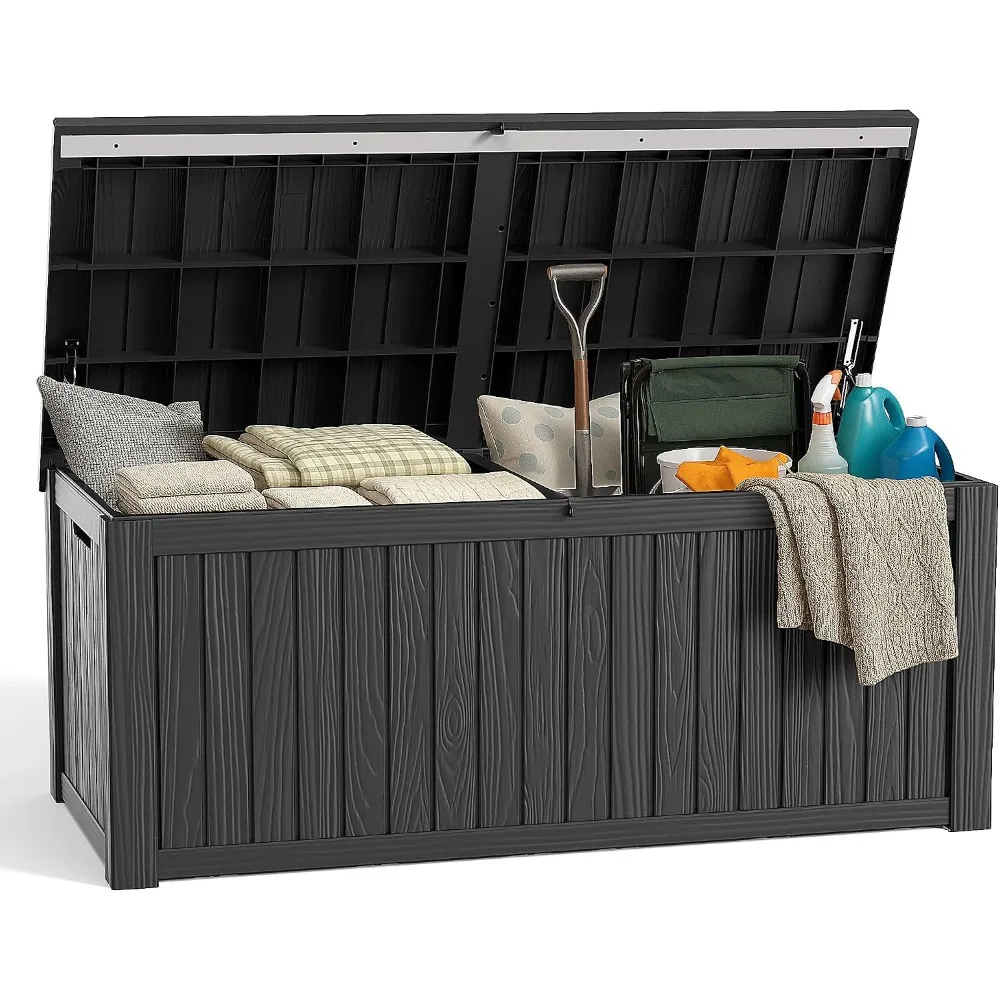 Large Outdoor Storage Box for Patio Furniture, Cushions, Garden Tools and Pool Equipment, Waterproof and Lockable