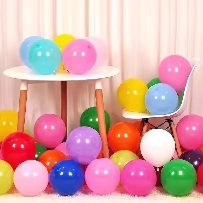 

50pcs 5 Inch 12 Inch Matte Emulsion Gel Balloon Round Birthday Party Arrangement Wedding Venue Arch Firecracker Balloon