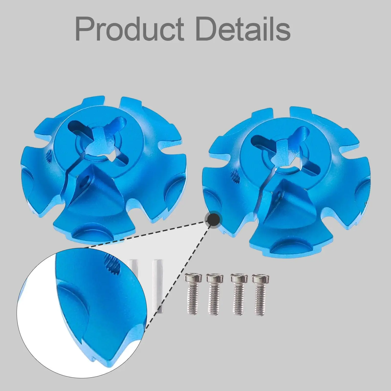 محول محور العجلة سهل التركيب، قطع غيار خفيفة الوزن لإصلاح السيارات، محور عجلة من سبائك الألومنيوم لـ CW01