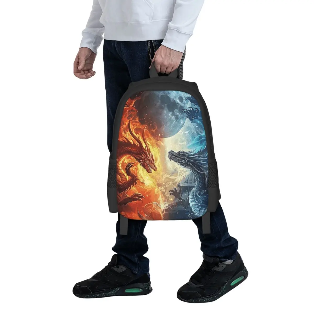 

Рюкзак для студентов Red Fire Dragon, школьная сумка, походный рюкзак для путешествий, модная сумка для книг для мальчиков и девочек, сумки на плечо