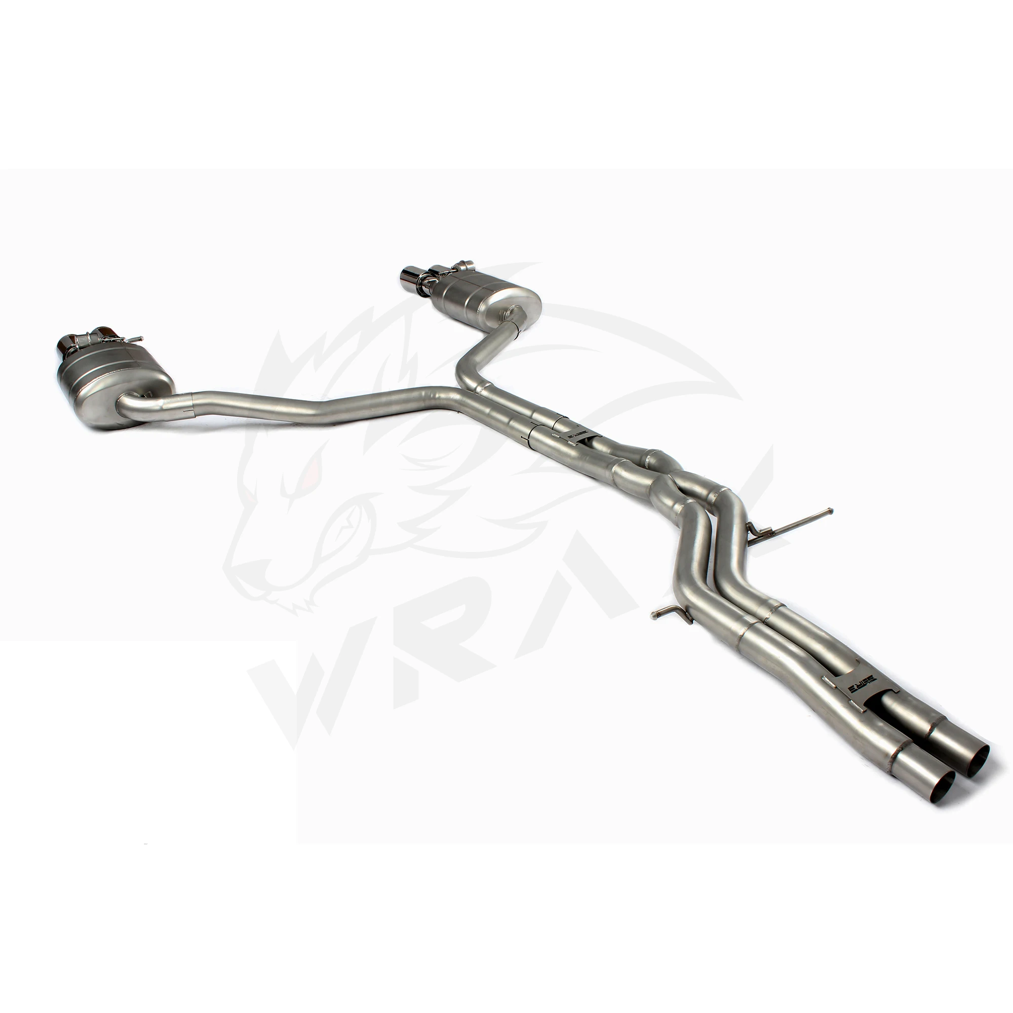 

WRAX SS304(for AUDI A6 /A7 3.0t with Valve Control Exhaust System) Auto Accessories Direct Fit Replacement Catback Exhaust Pipe