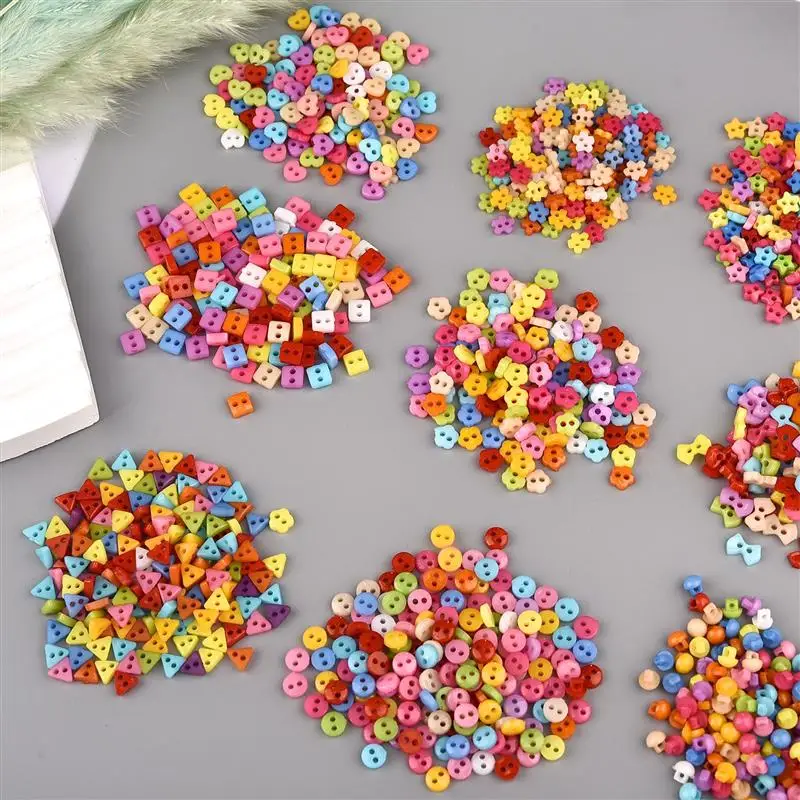 5-7mm Mini Buttons Resin Button For Doll Clothes Button Handmade Garment Sewing DIY Craft Needlework Accessories