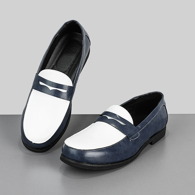 Four Seasons Men Business Loafers Men Casual Versatile Shoes Comfortable Fashionable Small Leather Shoes Social Shoes Men