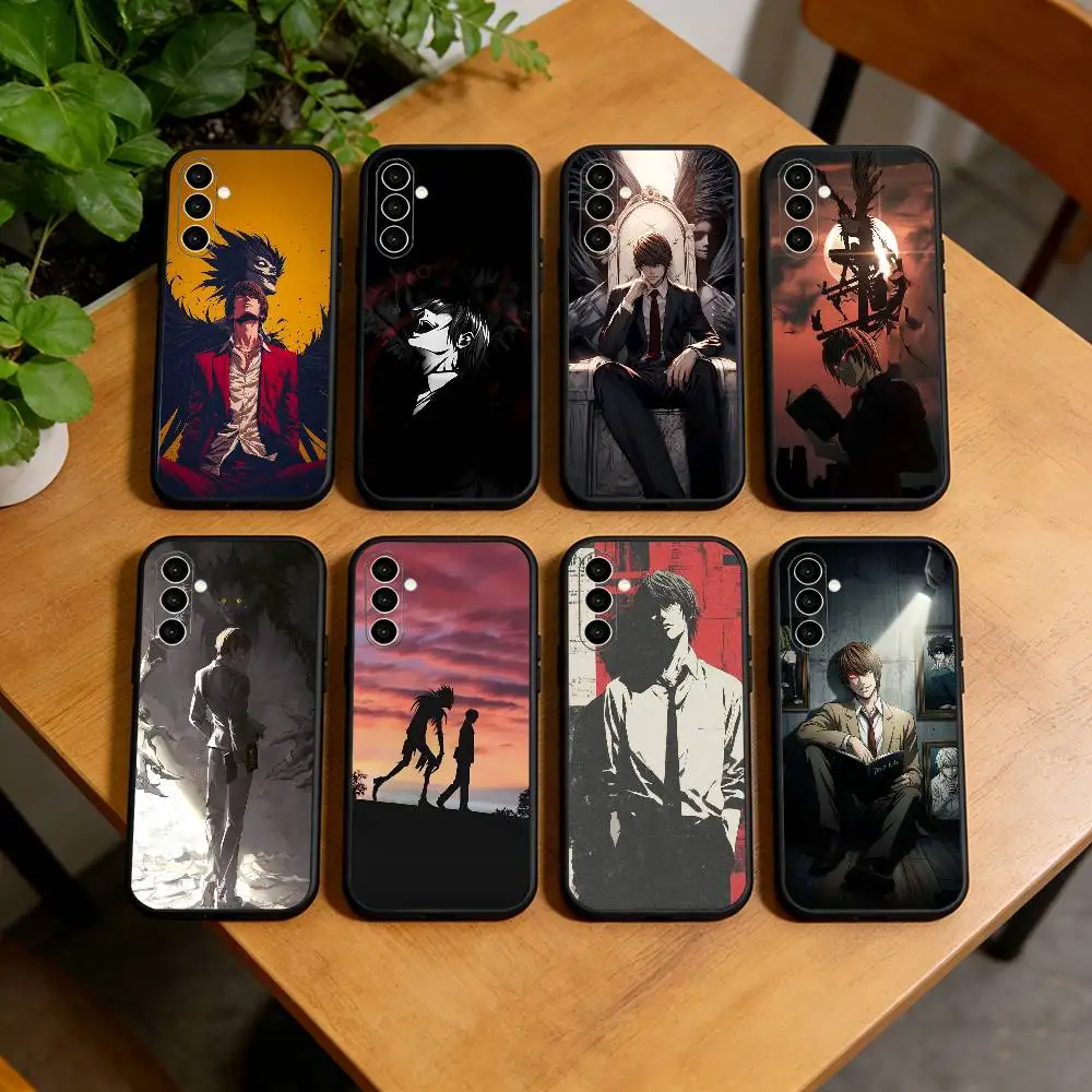 Death Note Kira Yagami Dark Anime  Phone Case For Samsung Galaxy A73,A72,A71,A70,A53,A52,A51,Soft Silicone Black Cover