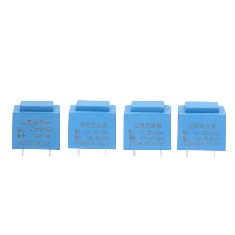 0,5 W 220 V do 12 V moc Mini uszczelniony typ wtyczki w pลytce drukowanej 4-pinowy wodoodporny transformator w obudowie