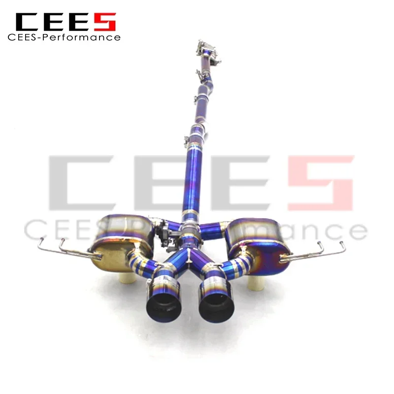 CEES Catback Exhaust Downpipe For Honda CIVIC Type R/Type-R 2.0T 2017-2023 Titanium  Escape Muffler Exhaust Pipes