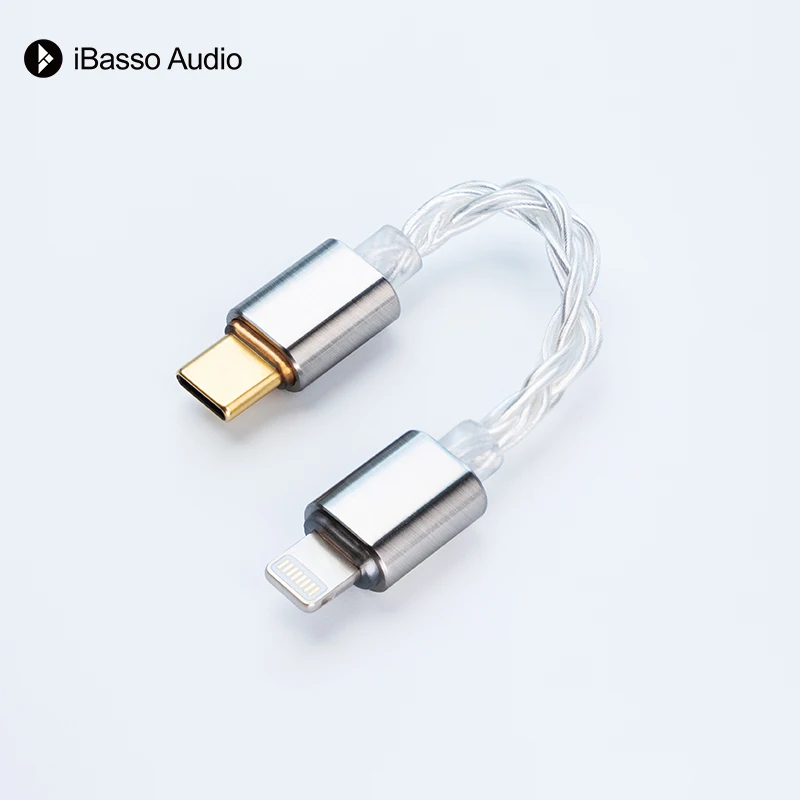 

iBasso CB18L USB ЦАП Кабель HIFI Аудиоадаптер Кабель 6N Монокристаллическая медь Посеребренный C-L Маленький хвост Обновление провода ЦАП
