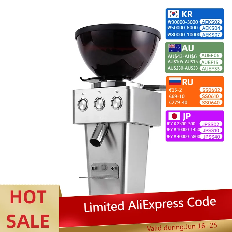 #CRM9015 Freshly Ground Italian Bean Grinder Electric Bean Grinder Automatic Coffee Grinder Quantification
