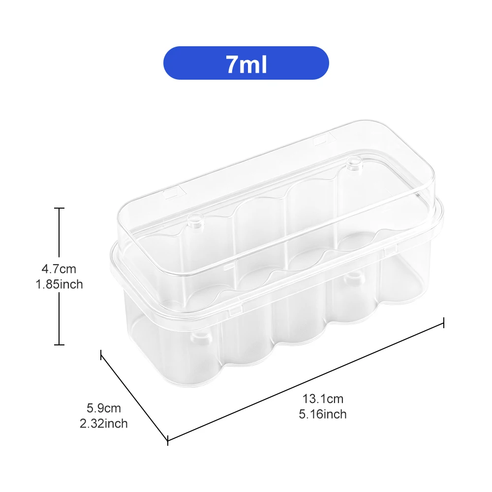 3/5/7/10ml Sterile Glasfläschchen mit Gummistopfen und Gratfreiem Aluminium-Kunststoff-Verschluss, mit Aufbewahrungsbox, Steril Verpackt – Detail 11