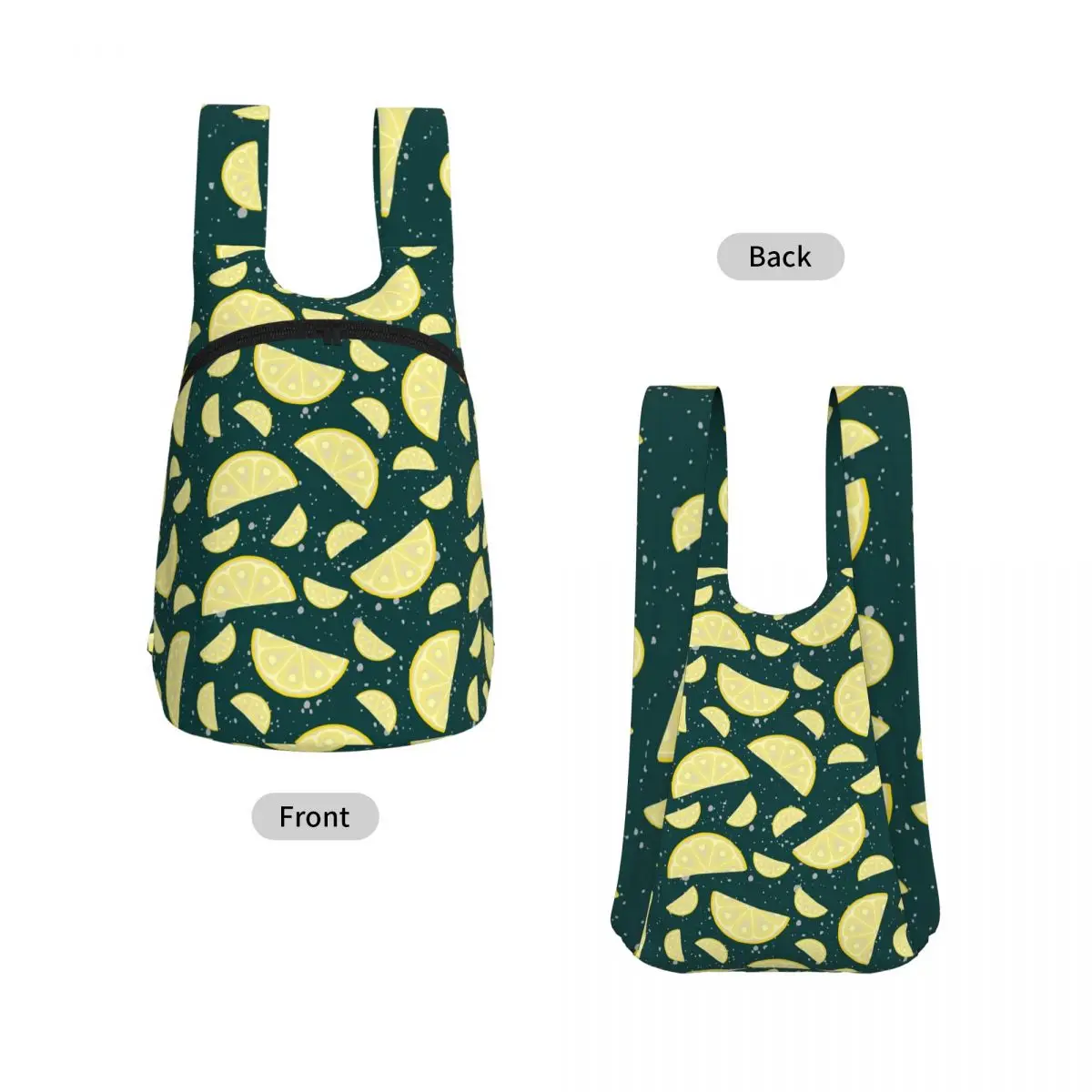 Lemon Slice Summer Print Backpack Student Storage BookBag Kids School Bag Laptop Shoulder Bags for Boys Girls