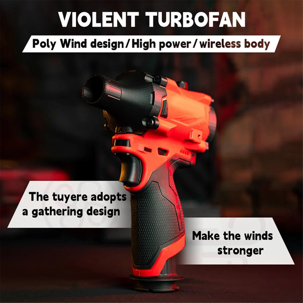 Turbo Jet Fan para Car Wash, Turbojet Xl, 1400 RMP, multifuncional, poderoso ventilador, sem bateria