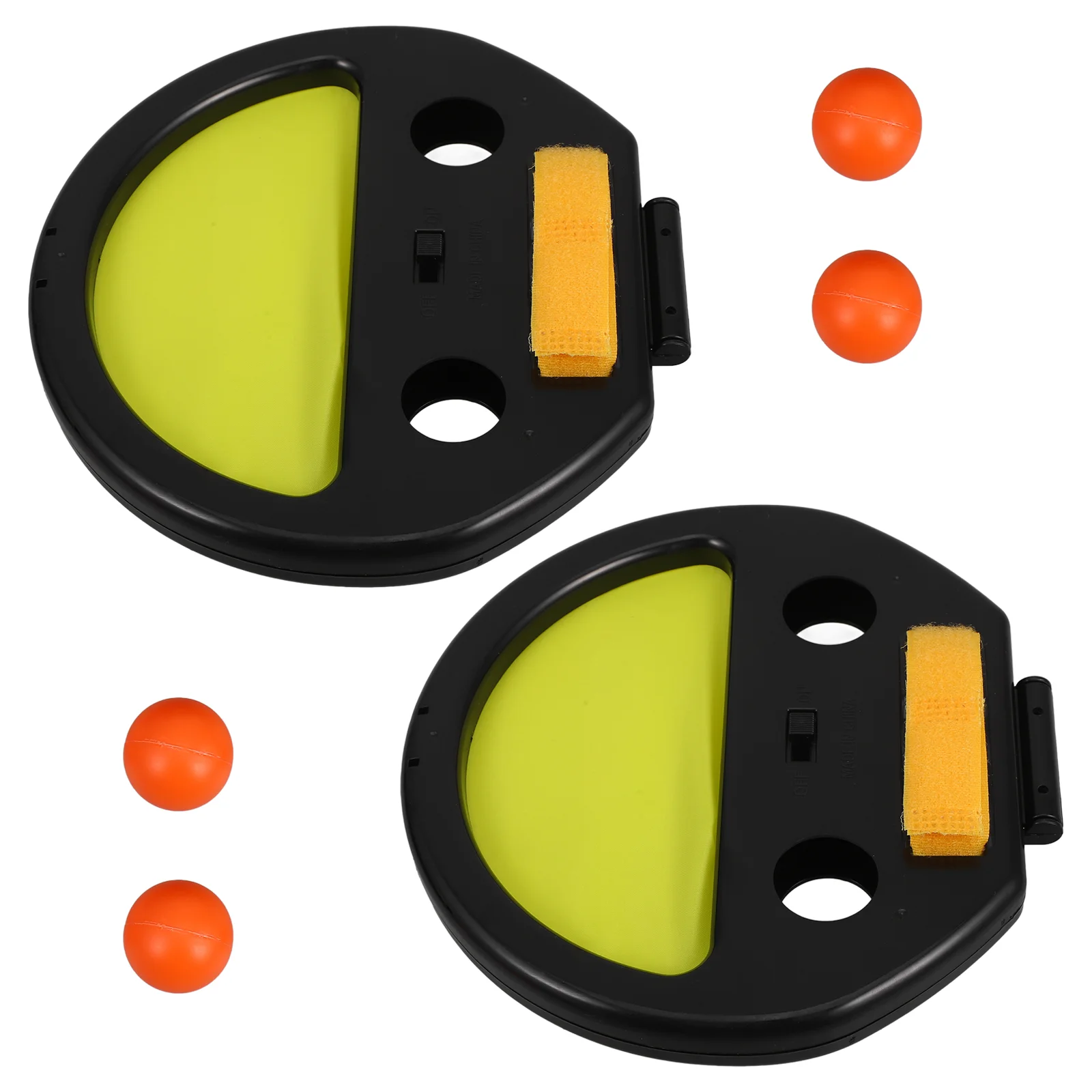 Children's Hand Catching Ball Racket Parent-child Outdoor Sports Toy Racket Throwing Ball Table Tennis Hand Clip (1 Set 2pcs Rac